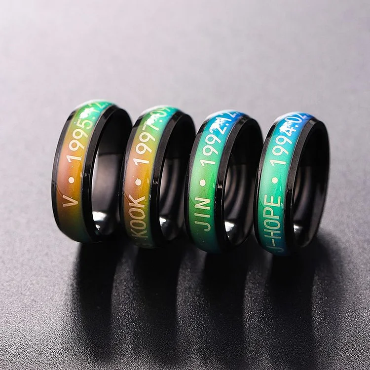 방탄소년단 Temperature Changes Color Ring