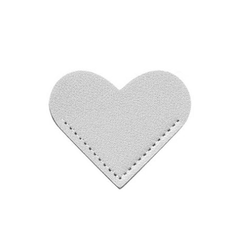 Leather Heart-shaped Bookmark Pu Leather Love Bookmark Book Page Clip Mini Business Portable Small Gift Page Corner Sign