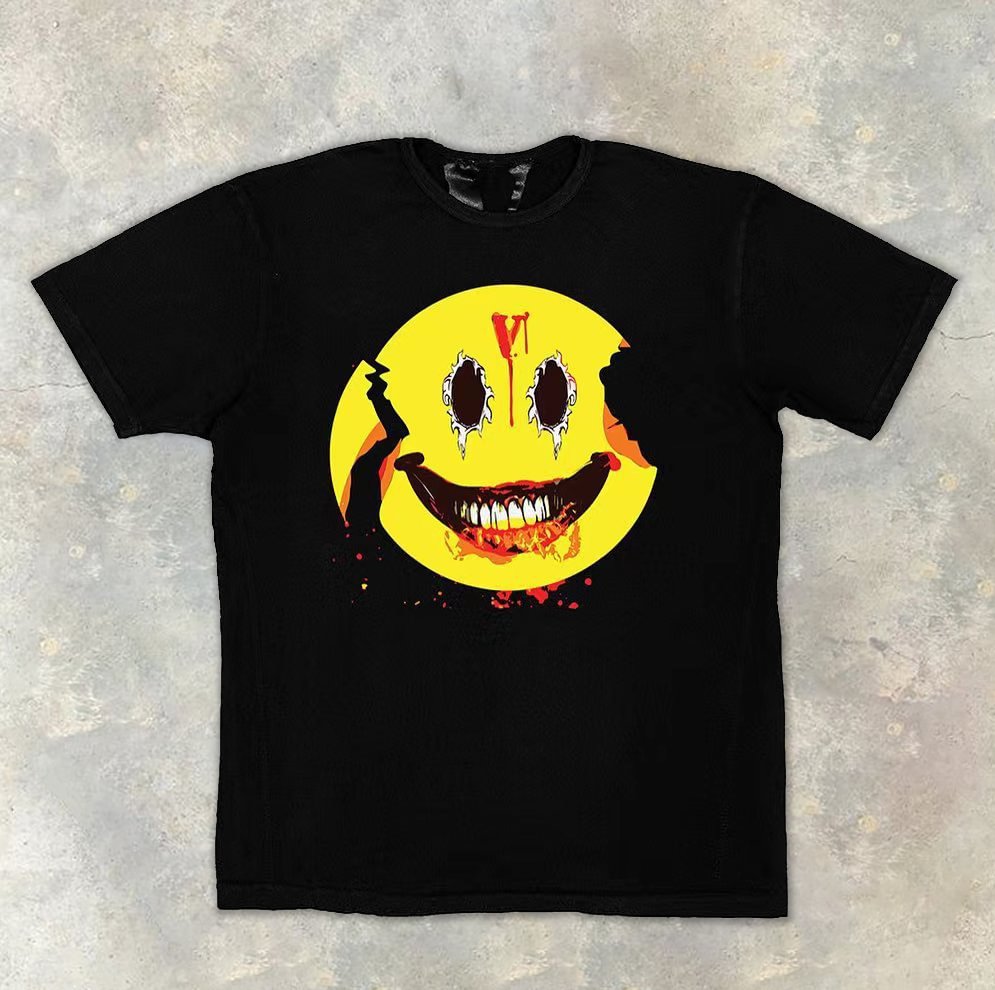 Keep smiling casual street short sleeve T-shirt