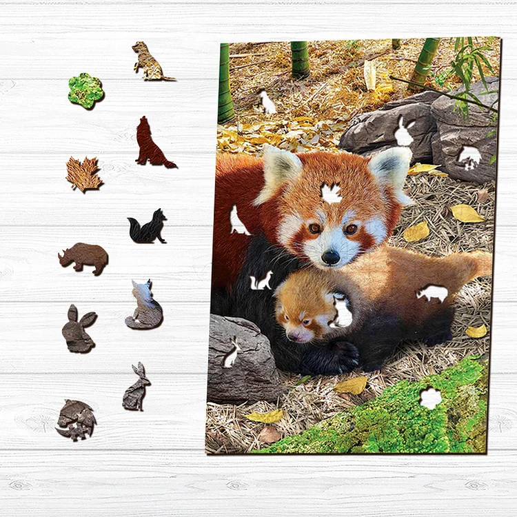 Ericpuzzle™ Ericpuzzle™Red Pandas Wooden Puzzle