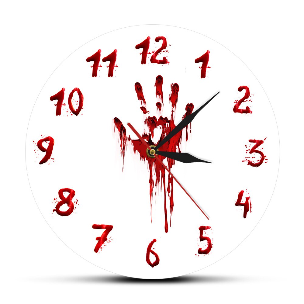

Halloween Horror Bloody Hand - Frameless Acrylic Wall Clock, 501 Original