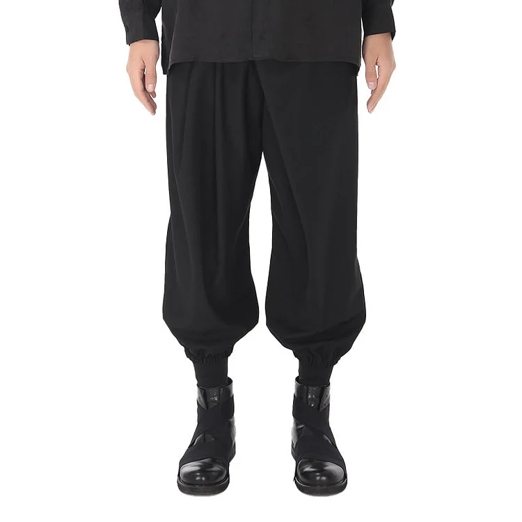 Spring Original Design Dark Wind Small Feet Loose Harem Pants Slacks-dark style-men's clothing-halloween