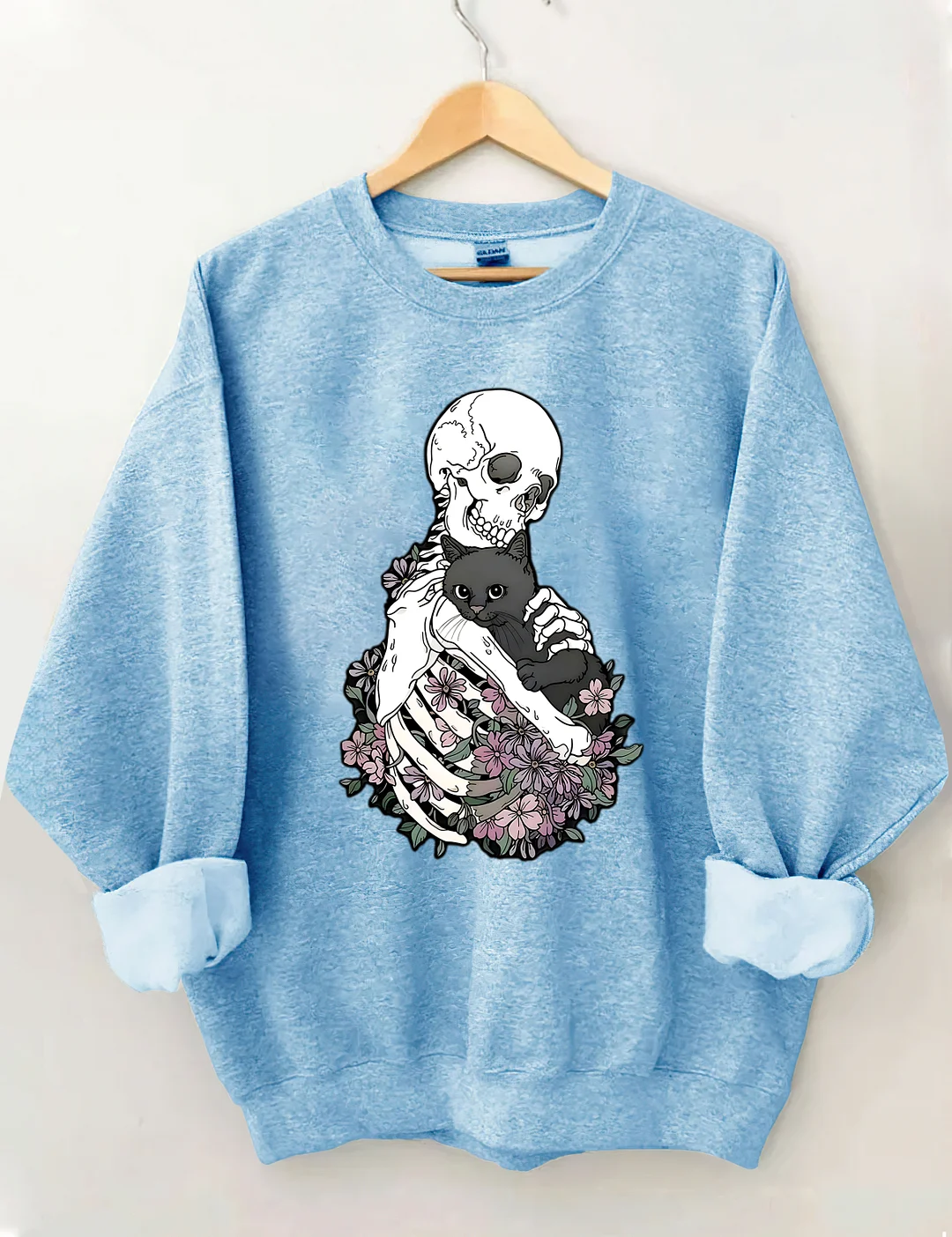 Halloween Skeleton Cat Sweatshirt