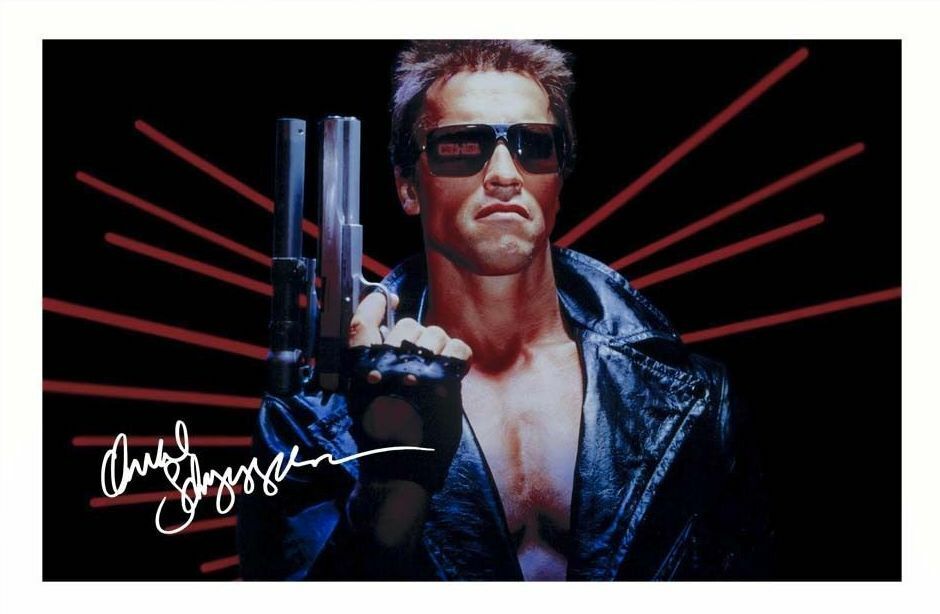 ARNOLD SCHWARZENEGGER - THE TERMINATOR AUTOGRAPH SIGNED Photo Poster painting POSTER PRINT