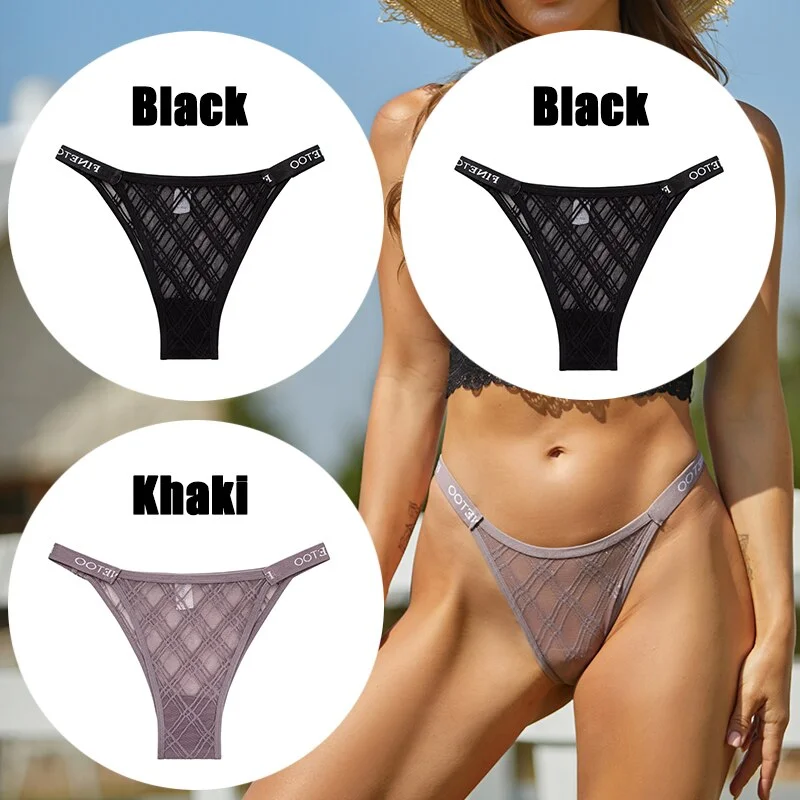 Billionm Sexy Underwear for Women Perspective Thong G-string Lace Panties Breathable Intimates Lingerie Female Soft Undearpants
