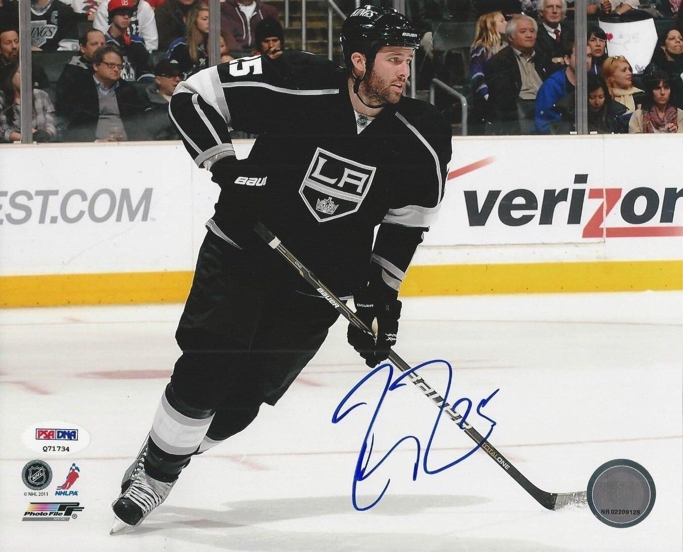 Dustin Penner Signed Los Angeles Kings 8x10 Photo Poster painting PSA/DNA Cert#Q71734