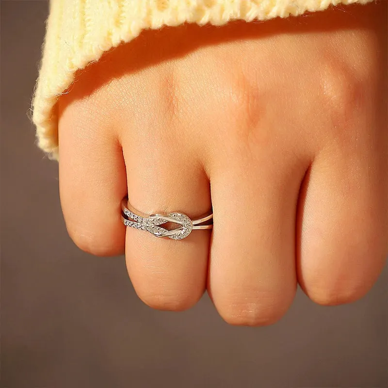 To My Daughter &lsquo;Mother & Daughter Forever Linked Together&rsquo; Linked Ring