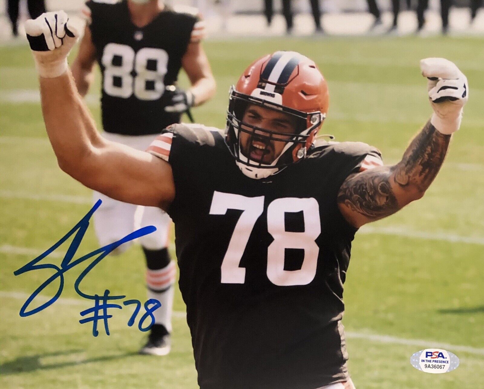 Jack Conklin Signed Autographed Cleveland Browns 8x10 Photo Poster painting Psa/Dna