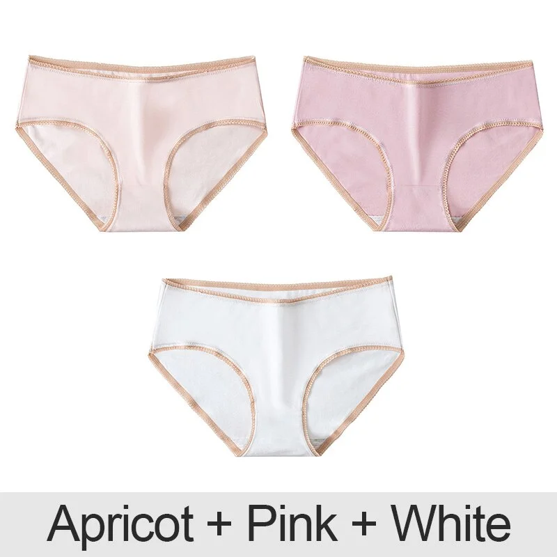 3PCS/Set Cotton Panties Patchwork Women Panties Sexy Lingerie Female Underwear Underpants Woman Panties Briefs Intimate Pantys