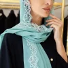 Soft Chiffon Fashion Lace Edge Shawl Women Hijab Scarf
