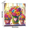 (Pre-Framed)Flowers-Special Shape Diamond Painting Kit(25x25cm)