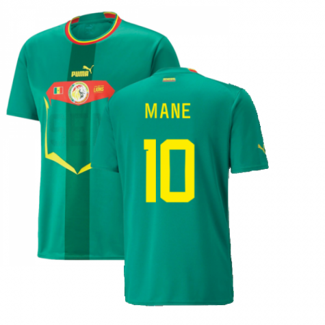 Senegal Sadio Mané 10 Away Shirt Kit World Cup 2022
