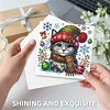 6pcs DIY Katze Hund Diamant Kunst Grußkarten für Urlaub Segen & Geschenke