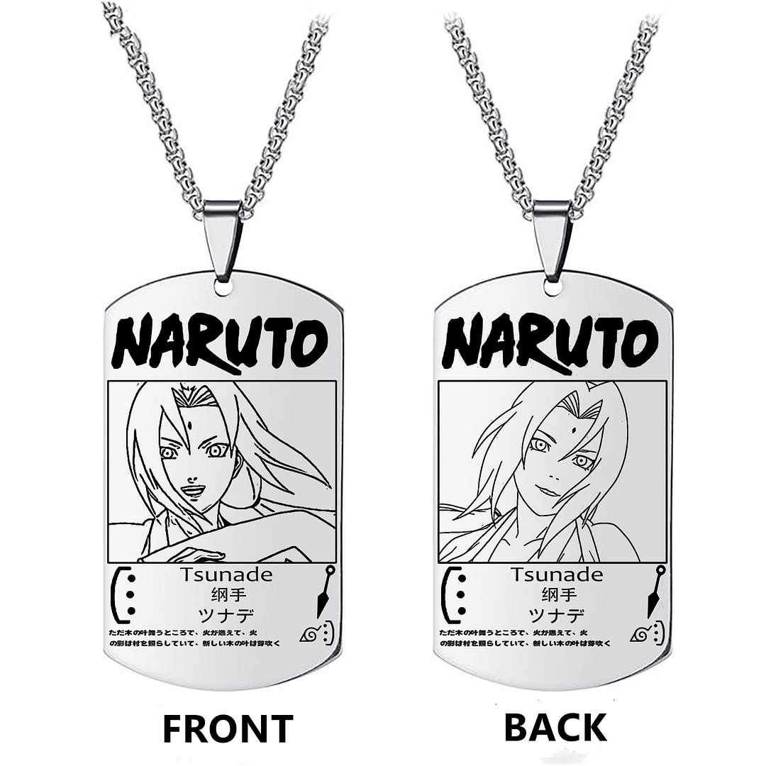 Naruto Tsunade Anime Merch Necklace weebmemes
