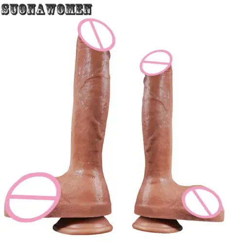 pornhint Pornhint Huge Silicone Dildo Skin Feel Realistic Realistic Dildo Masturbators to Sex Toys