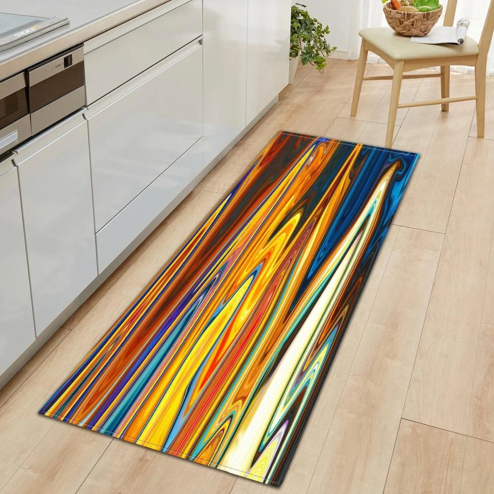 Kitchen Mat Bedroom Entrance Door mat Living Room Carpet Home Hallway Floor Decoration  Bathroom Non-slip Absorbent Rug