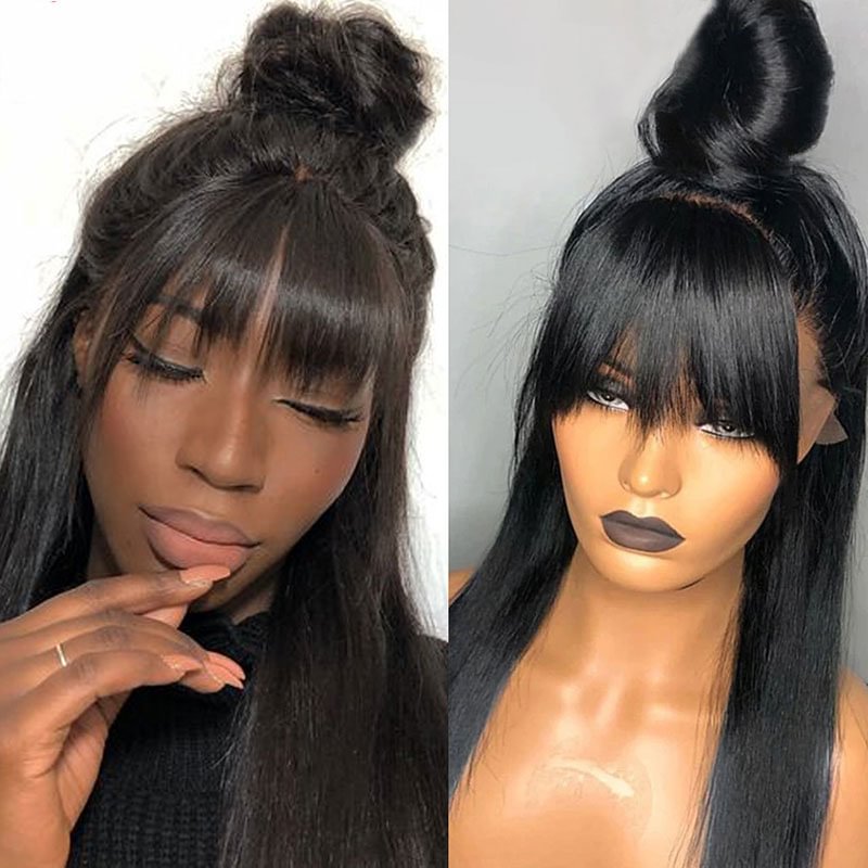 Zaesvini Hair®|Pre Plucked Straight Black Wig Zaesvini