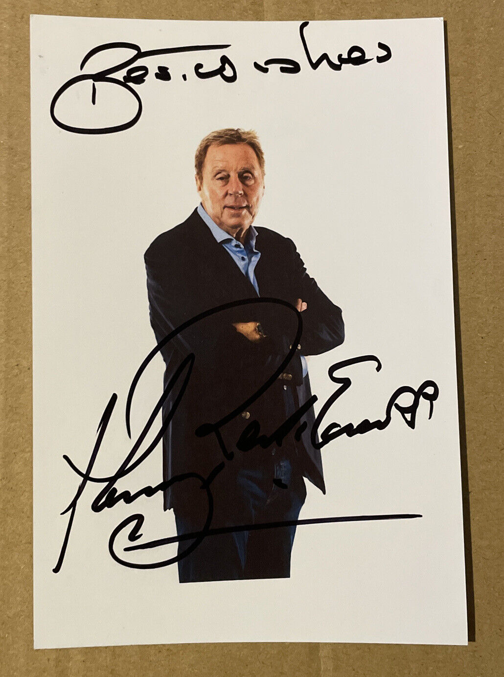 Harry Redknapp Hand Signed 6x4 Photo Poster painting Autograph Football I’m A Celebrity TV SPORT