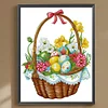 5D DIY Partial Special Shaped Drill Diamond Painting Easter Egg Basket 30x40cm