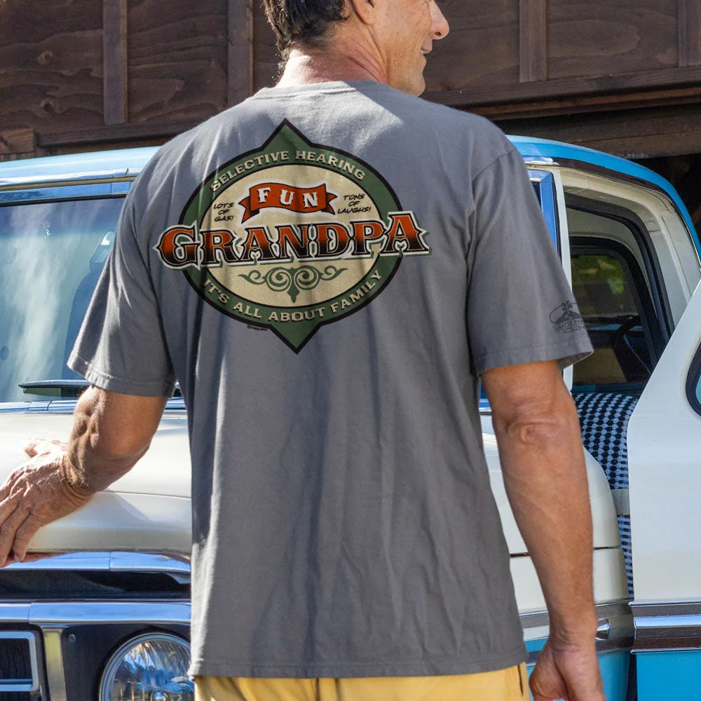  Fun Grandpa Graphic T-Shirt - Perfect for Family Gatherings and Casual Wear
