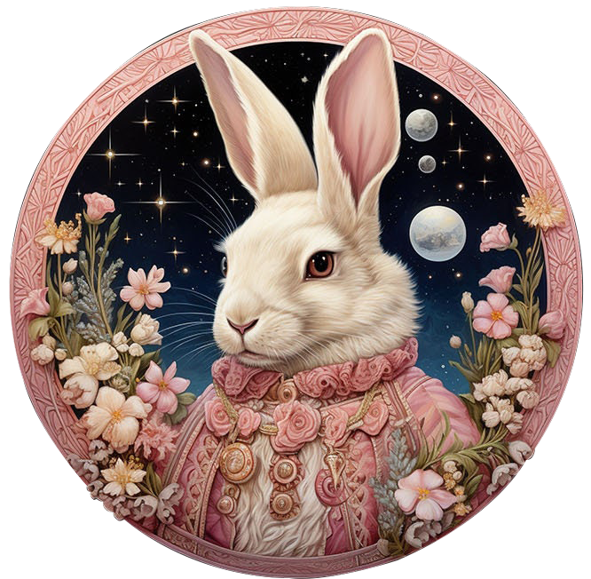 Moon Rabbit (50*50cm) 11CT/14CT Stamped Cross Stitch gbfke