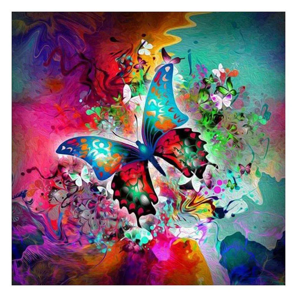 Full Round Diamond Painting Butterfly (30*30cm)