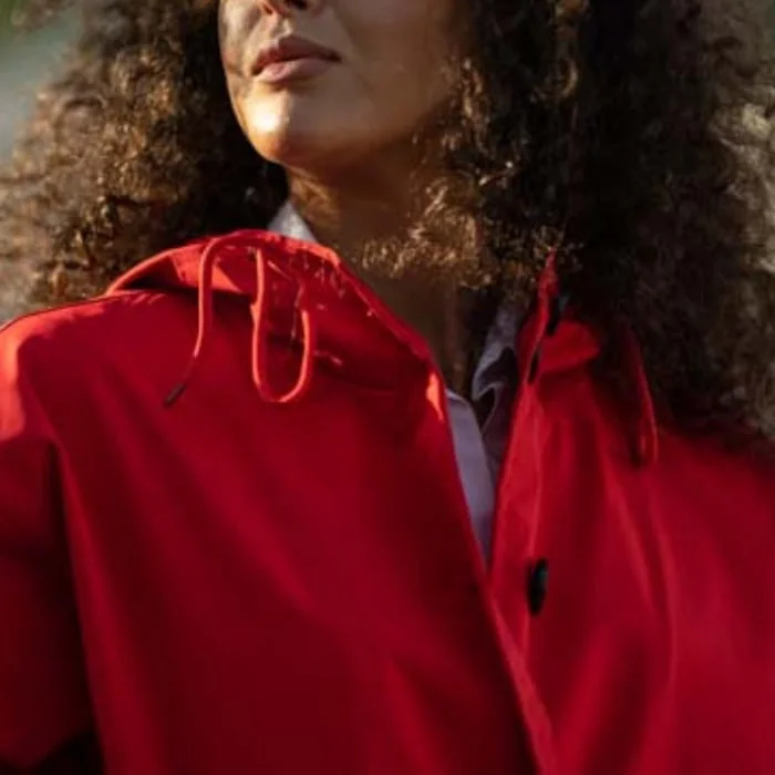 Water Resistant Oversized Hooded Windbreaker Rain Jacket