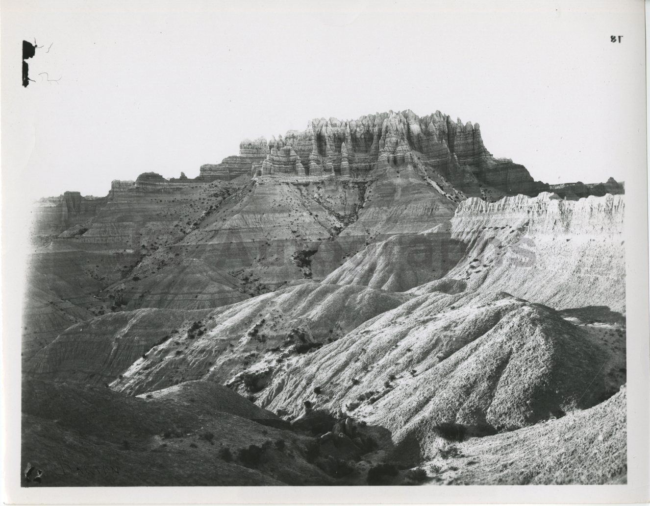 South Dakota History - Vintage Publication Photo Poster painting - Badlands National Park