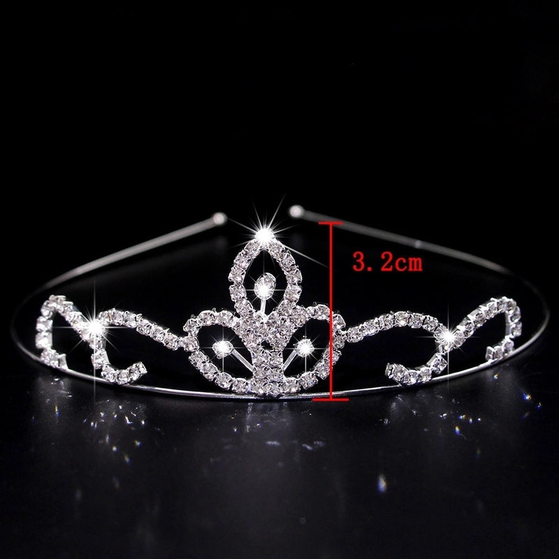 Women’s Elegant Glam Bridal Crown Metal Plating Inlay Artificial Pearls Rhinestones Crown