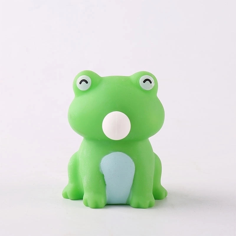 New Decompression Small Yellow Duck Spit Bubble Compressible Extrusion Vent Pvc Toy