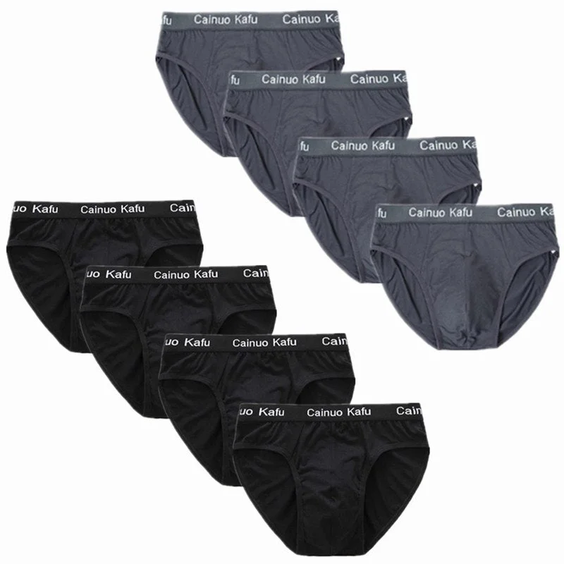 8pcs/Lot men's briefs shorts for  underwear man slip underpants male panties jockstrap thermal bamboo brand husband trunks