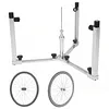 [US Local Warehouse] Bike Wheel Truing Stand Rotating Design Bicycle Wheels Weaving Stand Foldable Bike Hub Spokes Braiding Table for Bike Mechanics and DIY Enthusiasts