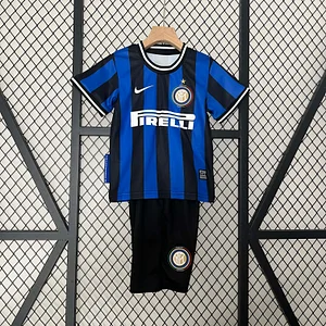 2009/2010 Retro Internazionale Milan Home Football Jersey1:1 Quality Thai Kids Size