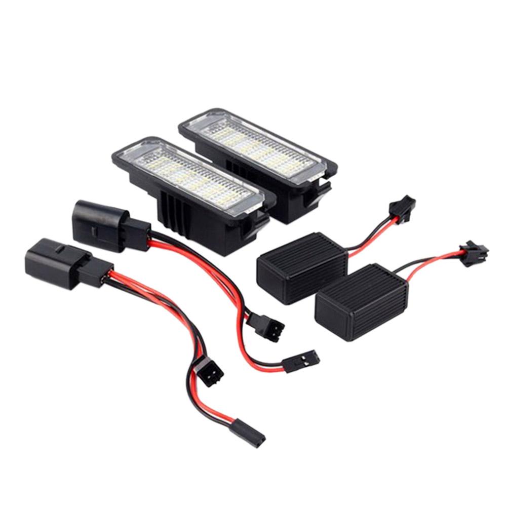 

2Pcs 12V Led Number License Plate Light Lamps For Golf 4 5 6 7 Polo 6R, 501 Original