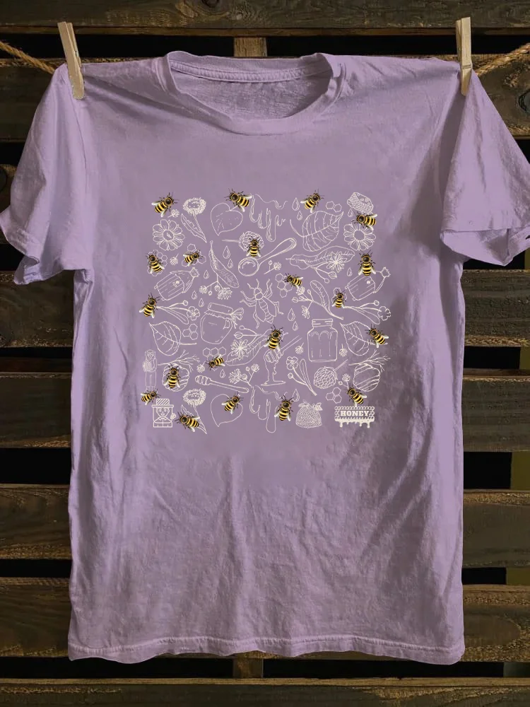 Vintage Bee Botanical T-shirt