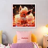 Pokémon Eevee-11CT Stamped Cross Stitch 40*40cm/15.75*15.75in