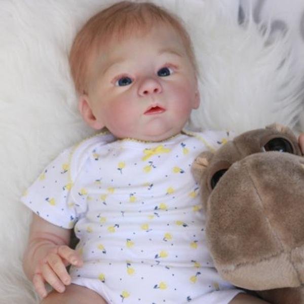 18'' Soft Real Lifelike Fay Reborn Baby Doll, Cloth Body - rebornshoppe
