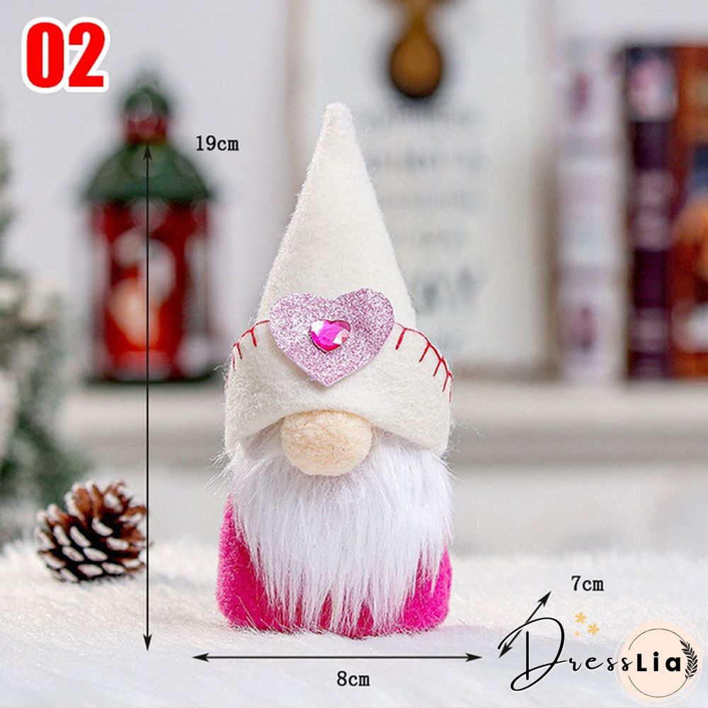 58Styles Elf Doll Ornament Gnomes Dwarf Wedding Decor Rudolph Faceless Plush Doll Swedish Tomte Dwarf