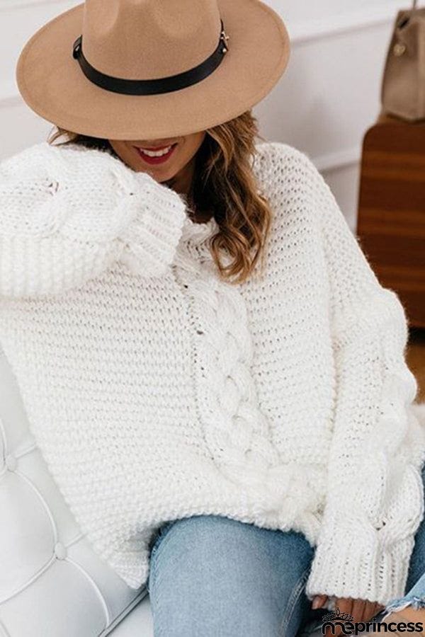 Once Upon A Fall Cable Knit Sweater
