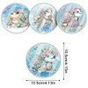 (US Only)4Pcs Acrylic Special Shape Turtle DIY Waterproof Diamond Painting Coaster