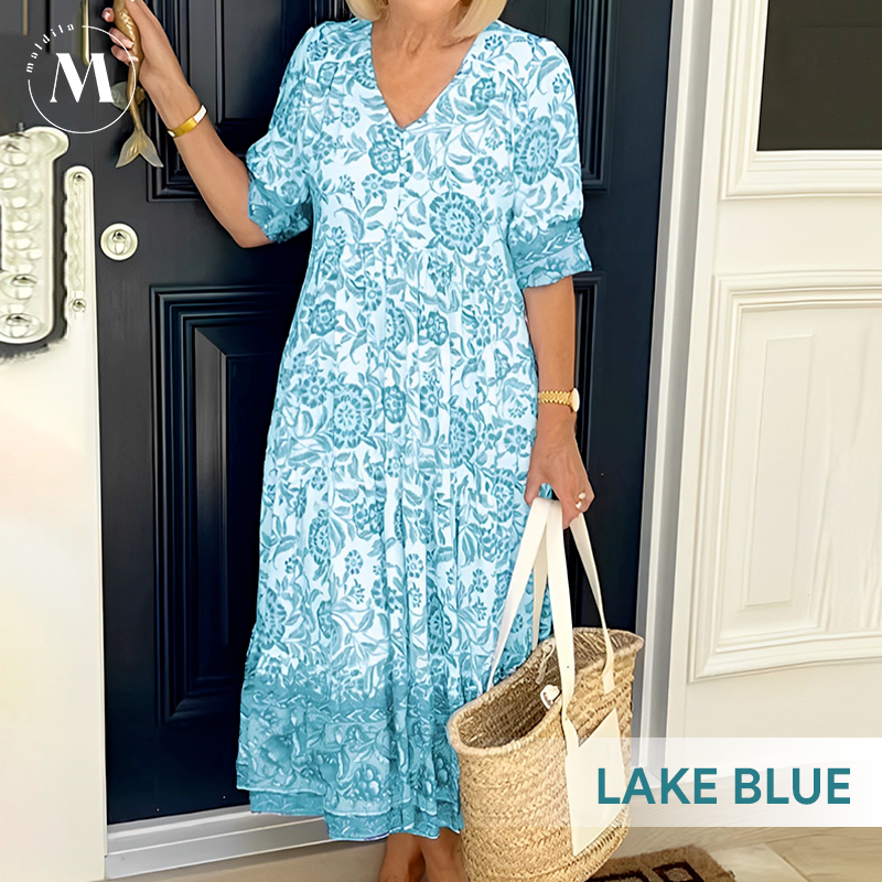 Maldila - New Style-73%OFF🔥V-neck Bohemian Midi Dress