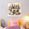 Bread And Beverages-11CT Stamped Cross Stitch 40*40cm/15.75*15.75in tapestrymarket