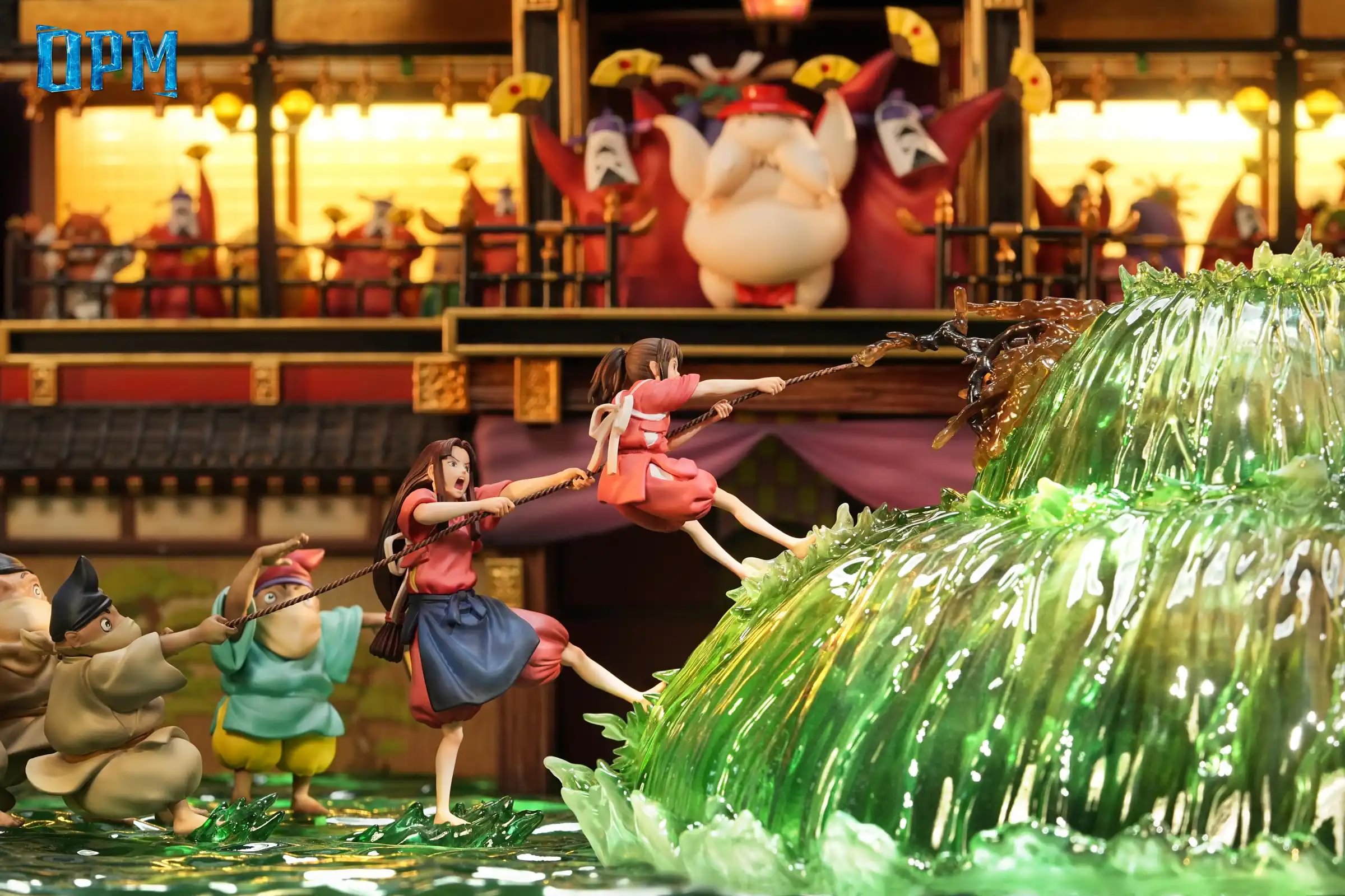 Hayao Miyazaki Desktop Little Scene Series 010 Cleaning River