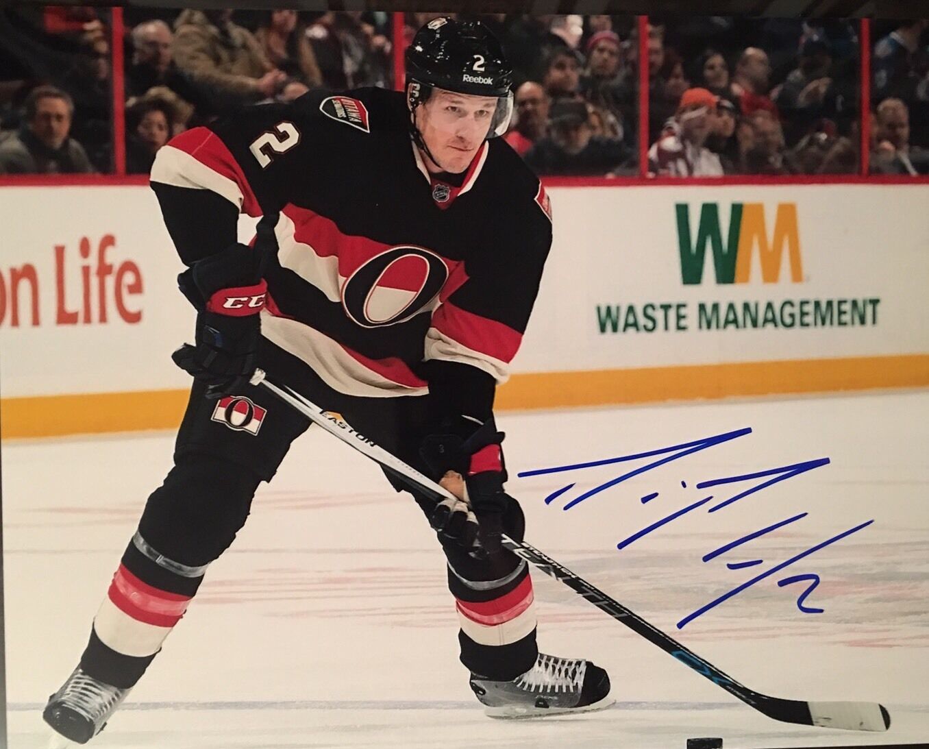 Dion Phaneuf Ottawa Senators AUTOGRAPH 8x10 Hand Signed Photo Poster painting Playoffs