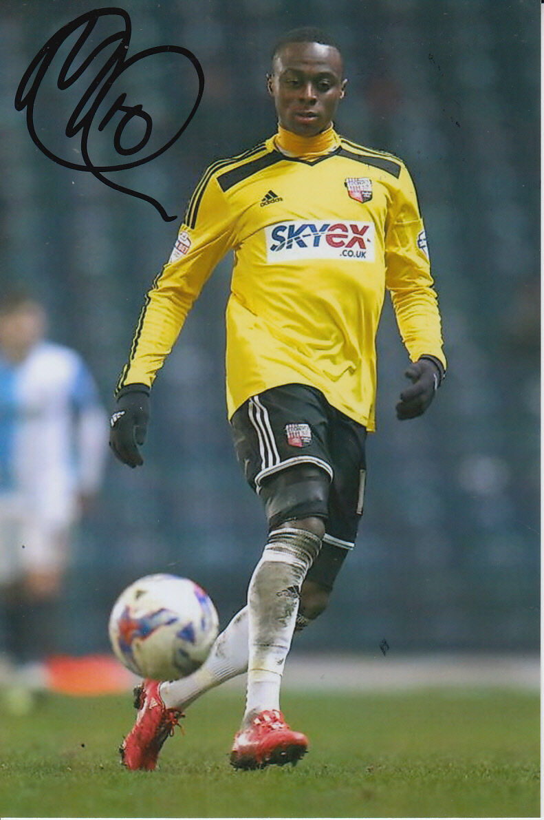 BRENTFORD HAND SIGNED MOSES ODUBAJO 6X4 Photo Poster painting 3.