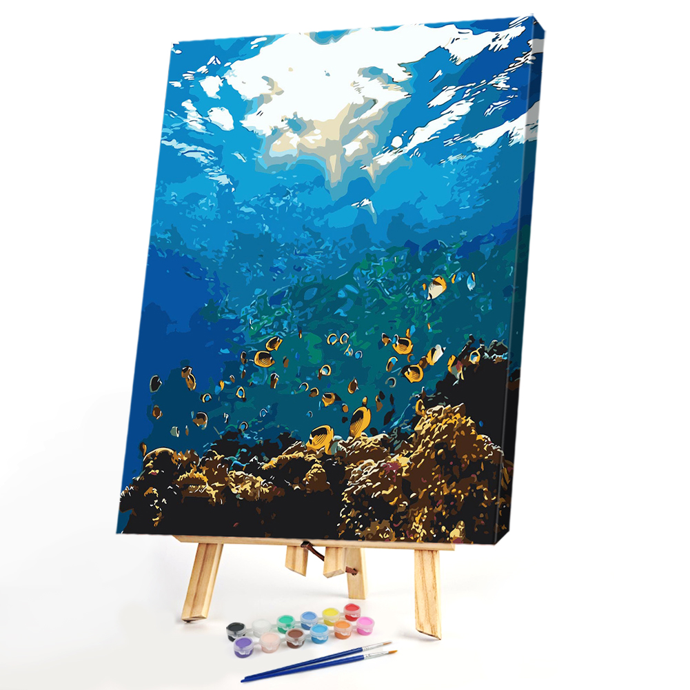 

40*50CM Paint By Numbers-Underwater World, 501 Original