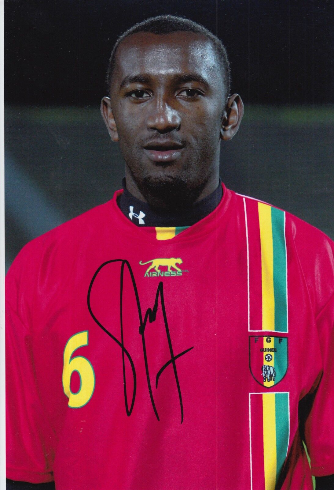 GUINEA HAND SIGNED KAMIL ZAYATTE 12X8 Photo Poster painting.