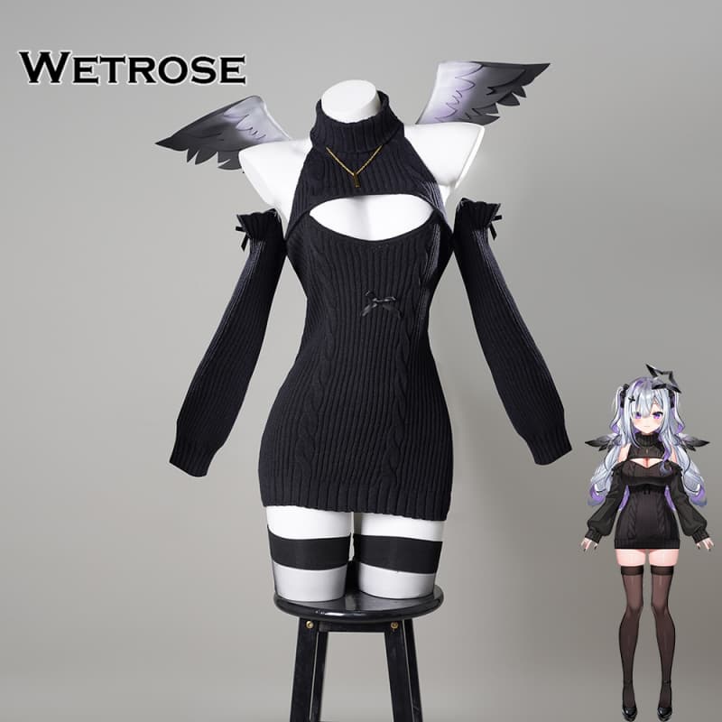 [Wetrose] In Stock Amane Konata Hololive Vtuber New Outfit Sexy Turtleneck Sweater Cosplay Costume　天音こなたコスプレ