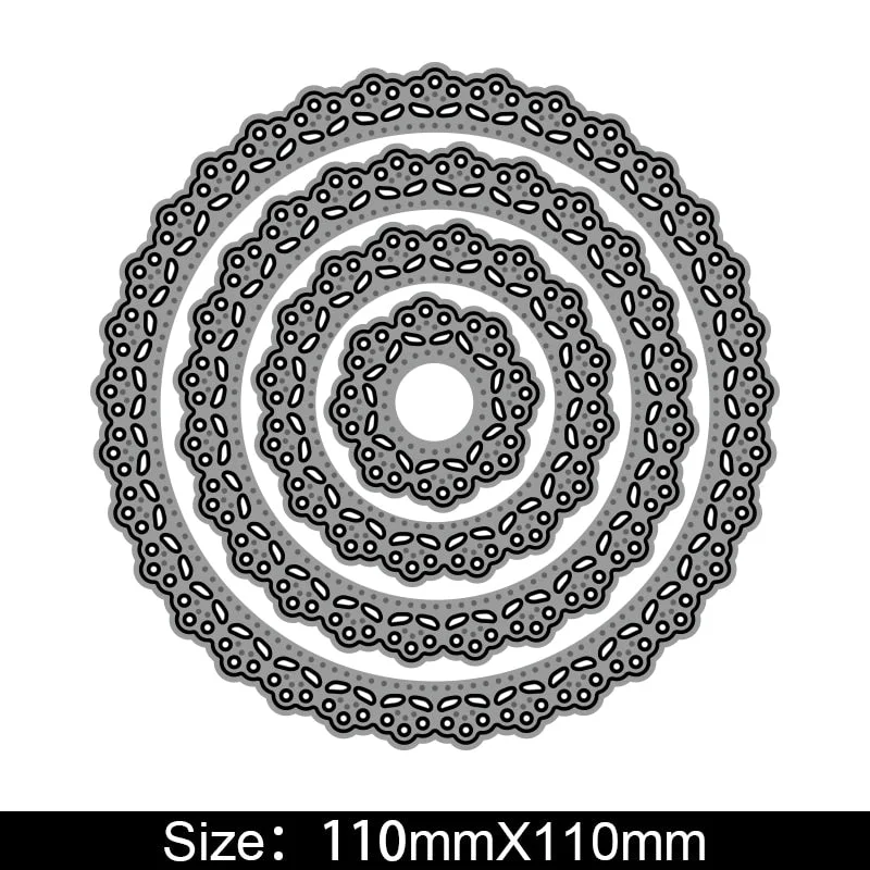 Frames Square Card Curves Border Metal Cutting Dies for DIY Scrapbook Cutting Die Paper Cards Embossed Decorative Craft Die Cut