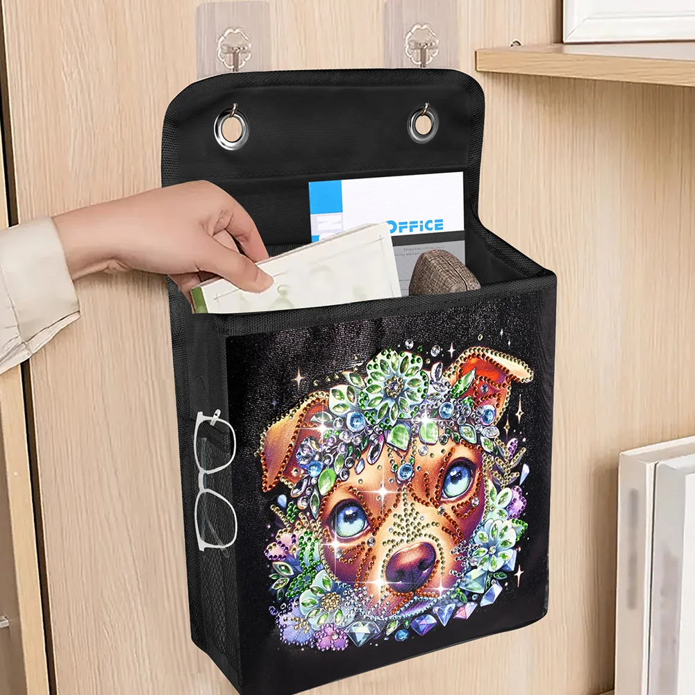 DIY Dog Diamond Painting Storage Bag Diamond Art Sundries Holder Bag